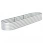 Preview: Garten-Hochbeet 320x80x44 cm Verzinkter Stahl Silbern