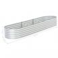 Preview: Garten-Hochbeet 320x80x44 cm Verzinkter Stahl Silbern