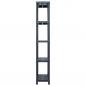 Preview: Lagerregal Schwarz 125 kg 60 x 30 x 180 cm Kunststoff
