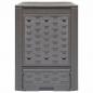 Preview: Gartenkomposter Braun 60x60x83 cm 300 L Kunststoff Rattan
