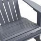 Preview: Garten-Schaukelstuhl Holz Grau