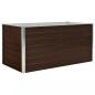 Preview: Hochbeet Braun 160 x 80 x 77 cm Verzinkter Stahl