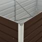 Preview: Hochbeet Braun 160 x 80 x 77 cm Verzinkter Stahl