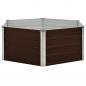 Preview: Hochbeet Braun 129 x 129 x 46 cm Verzinkter Stahl