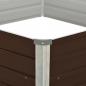 Preview: Hochbeet Braun 129 x 129 x 46 cm Verzinkter Stahl