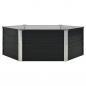 Preview: Hochbeet Anthrazit 129 x 129 x 45 cm Verzinkter Stahl