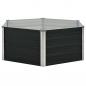 Preview: Hochbeet Anthrazit 129 x 129 x 45 cm Verzinkter Stahl