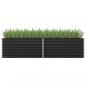 Preview: ARDEBO.de - Garten-Hochbeet Anthrazit 320 x 80 x 77 cm Verzinkter Stahl