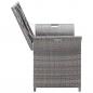 Preview:   Sitzbank mit Stauraum und Kissen Grau 138 cm Poly Rattan