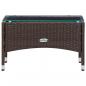 Preview: 5-tlg. Garten-Lounge-Set mit Auflagen Poly Rattan Braun