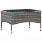 Preview: ARDEBO.de - Couchtisch Grau 60x40x36 cm Poly Rattan