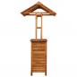 Preview: Outdoor-Bartisch mit Dach 113x106x217 cm Akazie Massivholz