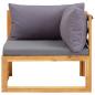 Preview: 6-tlg. Garten-Lounge-Set mit Auflagen Massivholz Akazie