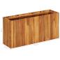 Preview: Garten-Hochbeet 100 x 30 x 50 cm Massivholz Akazie