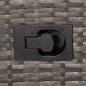 Preview: 7-tlg. Garten-Essgruppe mit Kissen Poly-Rattan Grau