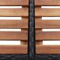 Preview: Whirlpool-Umrandung Quadratisch Schwarz 268x268x55 Poly Rattan