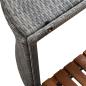 Preview: Whirlpool-Umrandung Quadratisch Grau 268x268x55 cm Poly Rattan