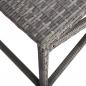 Preview: Gartenbank 80 cm Poly Rattan Grau