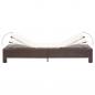 Preview: Sonnenliege mit Auflage Braun Poly Rattan