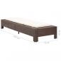 Preview: Sonnenliege mit Auflage Braun Poly Rattan