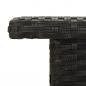 Preview: Beistelltisch Schwarz 50x50x47 cm Poly Rattan
