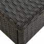 Preview: Beistelltisch Schwarz 50x50x47 cm Poly Rattan
