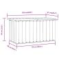 Preview: Gartenbox Anthrazit 129x67x65 cm