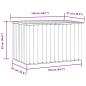 Preview: Gartenbox Grau 149x99x93 cm