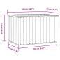 Preview: Gartenbox Anthrazit 149x99x93 cm
