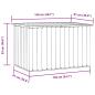 Preview: Gartenbox Braun 149 x 99 x 93 cm