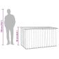 Preview: Gartenbox Braun 171 x 99 x 93 cm