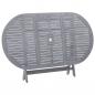 Preview: Gartentisch Klappbar 160x85x75 cm Massivholz Akazie