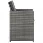 Preview: 13-tlg. Garten-Essgruppe mit Auflagen Poly Rattan Anthrazit
