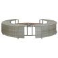 Preview: Whirlpool-Umrandung Grau Poly Rattan