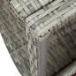 Preview: Whirlpool-Umrandung Grau Poly Rattan