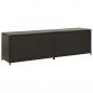 Preview: ARDEBO.de - Gartenbox Poly Rattan 200x50x60 cm Braun