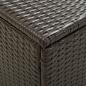 Preview: Gartenbox Poly Rattan 200x50x60 cm Braun
