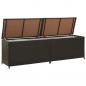 Preview: Gartenbox Poly Rattan 200x50x60 cm Braun