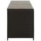 Preview: Gartenbox Poly Rattan 200x50x60 cm Braun