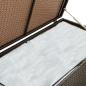 Preview: Gartenbox Poly Rattan 200x50x60 cm Braun