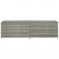 Preview: Gartenbox Poly Rattan 200x50x60 cm Grau