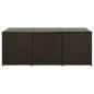 Preview: Gartenbox Poly Rattan 180x90x70 cm Braun