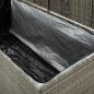Preview: Gartenbox Poly Rattan 180x90x70 cm Grau