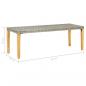 Preview: Gartenbank 80 cm Poly Rattan Grau