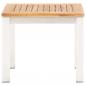 Preview: Garten-Beistelltisch 45x45x38 cm Massivholz Akazie Edelstahl