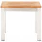 Preview: Garten-Beistelltisch 45x45x38 cm Massivholz Akazie Edelstahl