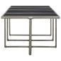 Preview: 13-tlg. Garten-Essgruppe mit Auflagen Poly Rattan Grau