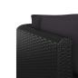 Preview: 9-tlg. Garten-Lounge-Set mit Auflagen Poly Rattan Schwarz