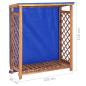 Preview: Kaminholzregal 105x38x115 cm Akazie Massivholz 