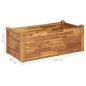 Preview: Garten-Hochbeet 110 x 60 x 44 cm Massivholz Akazie